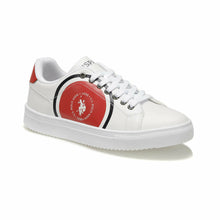 Load image into Gallery viewer, Women&#39;s White Red Sneakers