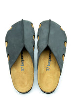 Load image into Gallery viewer, Unisex Anatomical Natural Footbed Stone Color Leather Slippers