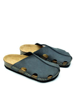 Load image into Gallery viewer, Unisex Anatomical Natural Footbed Stone Color Leather Slippers