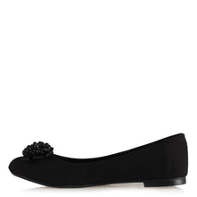 Load image into Gallery viewer, Women&#39;s Buckle Black Suede Babette