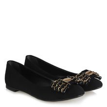 Load image into Gallery viewer, Women&#39;s Chain Buckle Black Babette