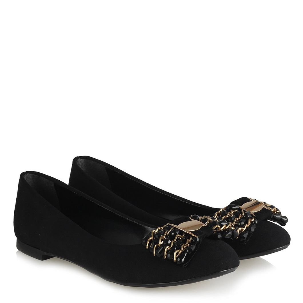 Women's Chain Buckle Black Babette