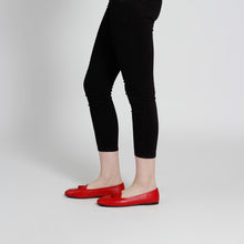 Load image into Gallery viewer, Women&#39;s Fringe Red Leather Babette