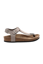 Load image into Gallery viewer, Women&#39;s Anatomical Natural Footbed Stone Color Leather Sandals