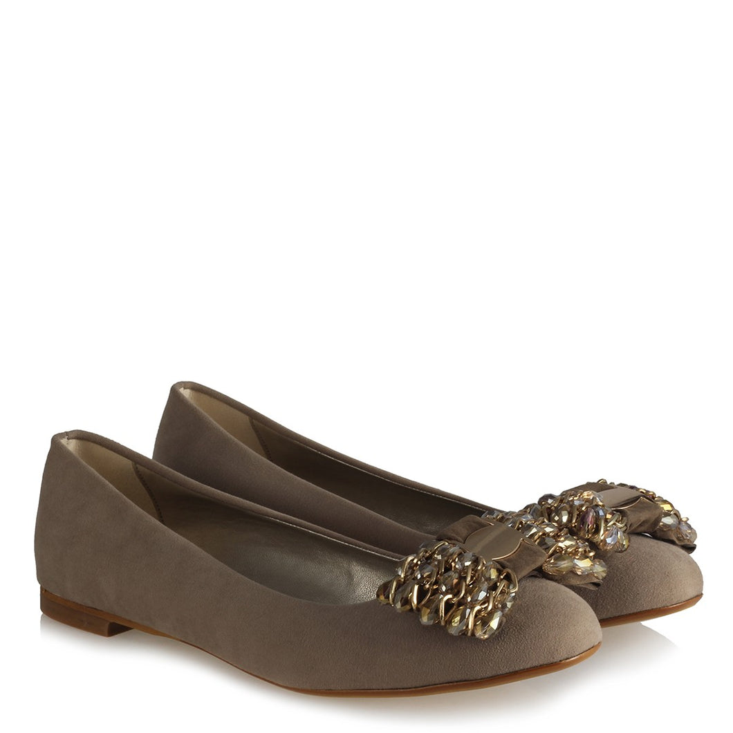 Women's Buckle Mink Suede Babette